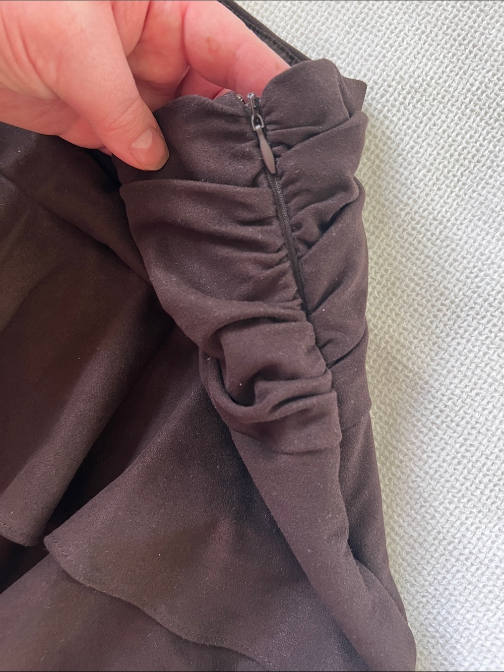 Zara Black Tiered Ruffle Mini Skirt - Picture 6 of 6